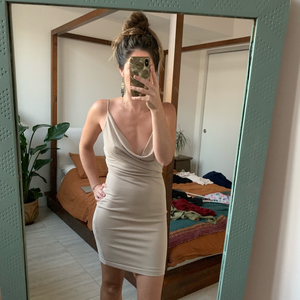 Nasty Gal Cowl mini dress never worn